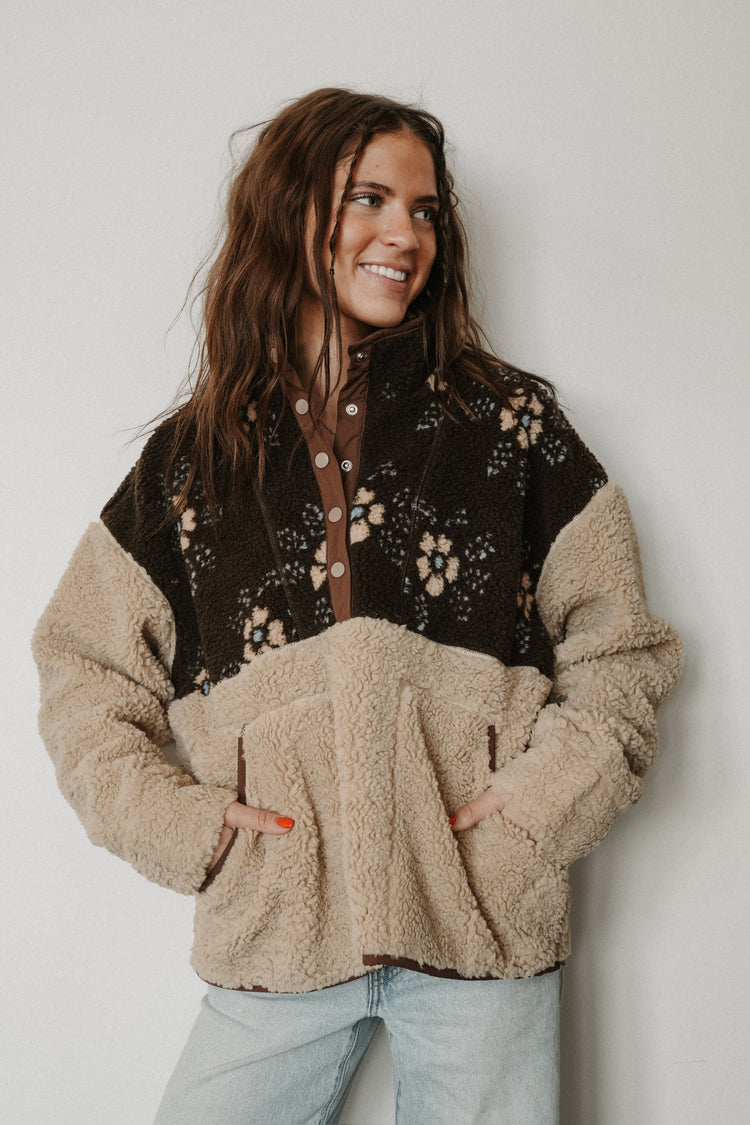 HALF-SNAP PULLOVER SHERPA