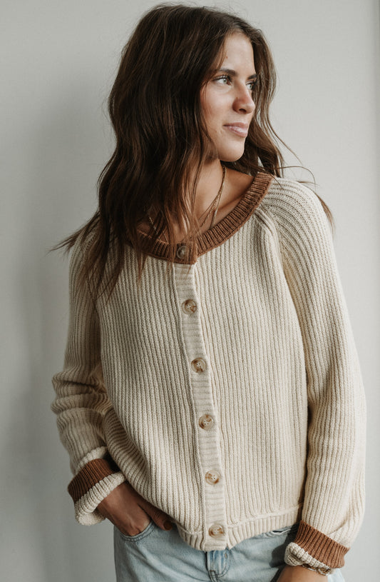 GO-TO BUTTON DOWN CARDIGAN