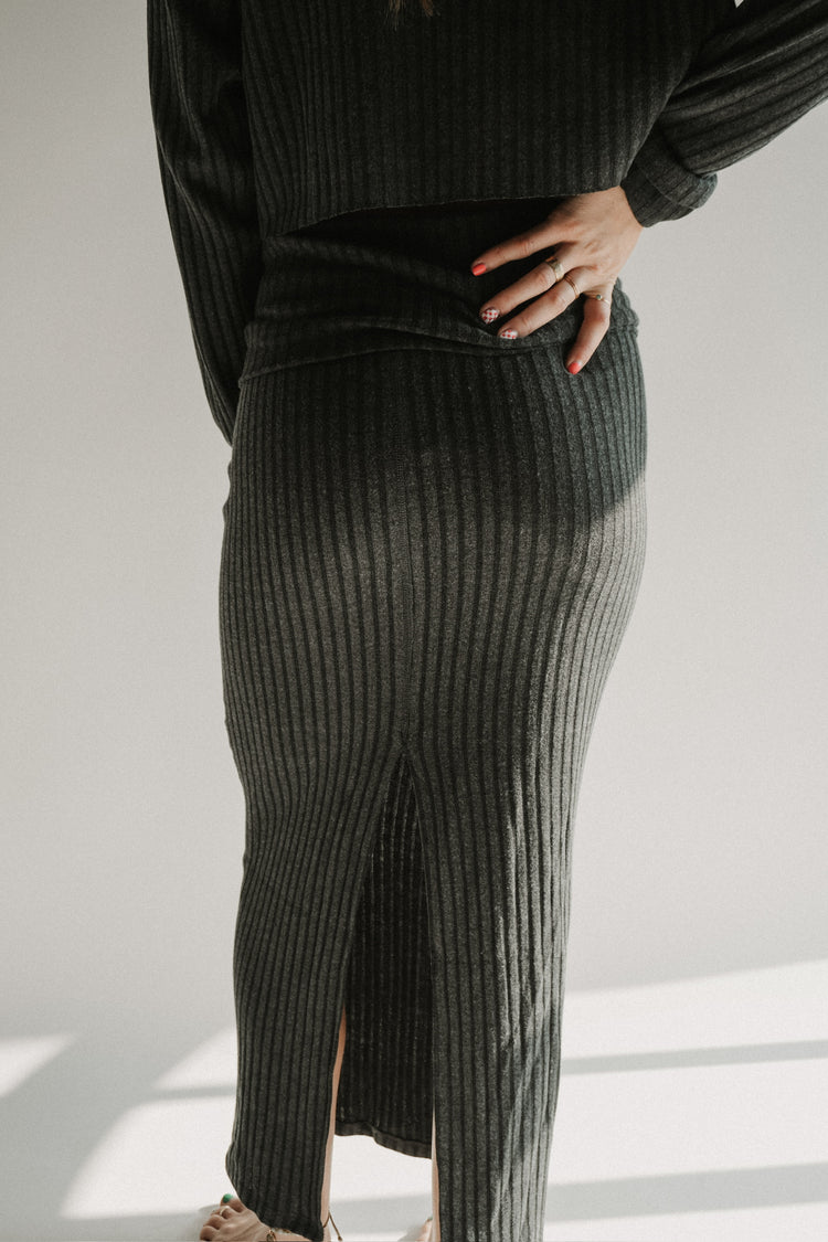 STILL WATER - THE HYGGE RIB FOLD OVER SKIRT