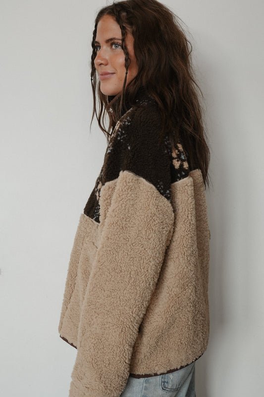 HALF-SNAP PULLOVER SHERPA