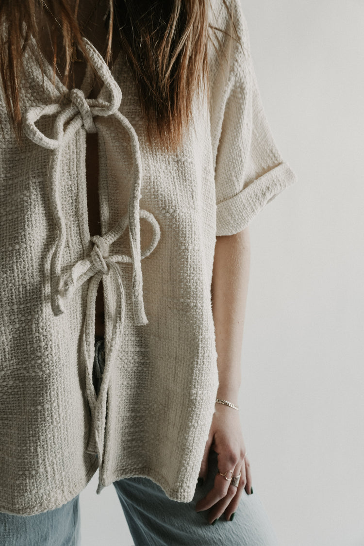 BAHHGOOSE - WOVE TIE TOP
