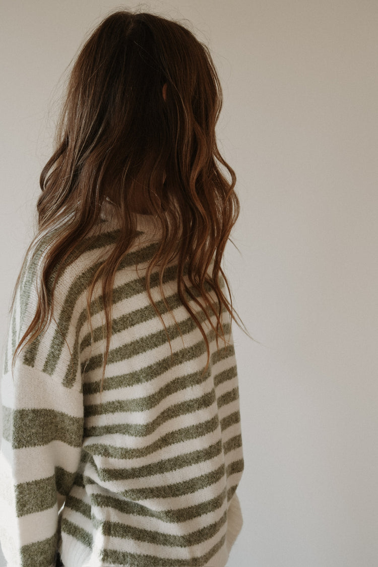 STRIPE COZY KNIT SWEATER