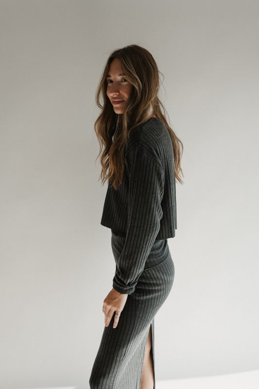 STILL WATER - THE HYGGE RIB FOLD OVER SKIRT