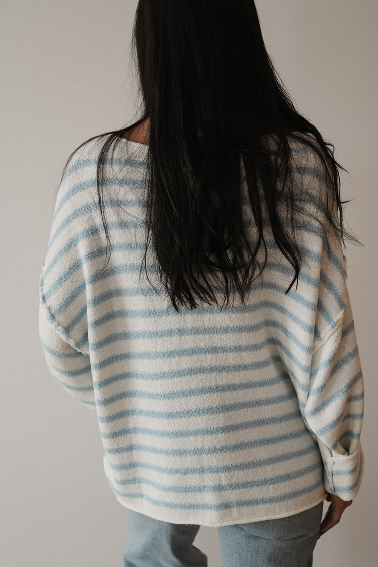 COASTAL STRIPED OVERSIZED KNIT