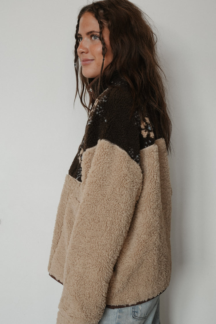 HALF-SNAP PULLOVER SHERPA