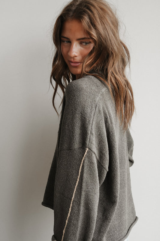 KNIT HALF ZIP
